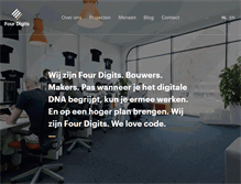 Tablet Screenshot of fourdigits.nl
